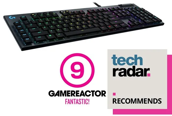 Logitech G815 LIGHTSYNC RGB GL Clicky - US - Gamingtastatur - Amerikansk engelsk - Svart