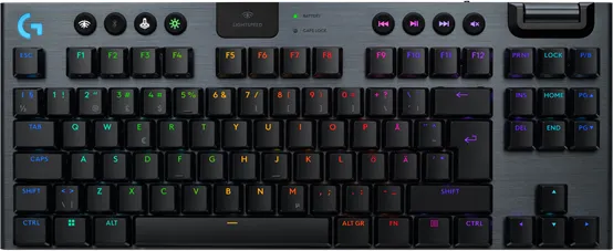 Logitech G915 X LIGHTSPEED TKL - Linear - 80 % (TKL) - Gamingtastatur - Uten Numpad - Nordisk - Svart