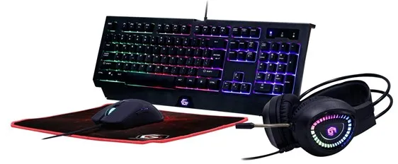 Gembird GMB Gaming Phantom - Gamingtastatur - Amerikansk engelsk - Svart